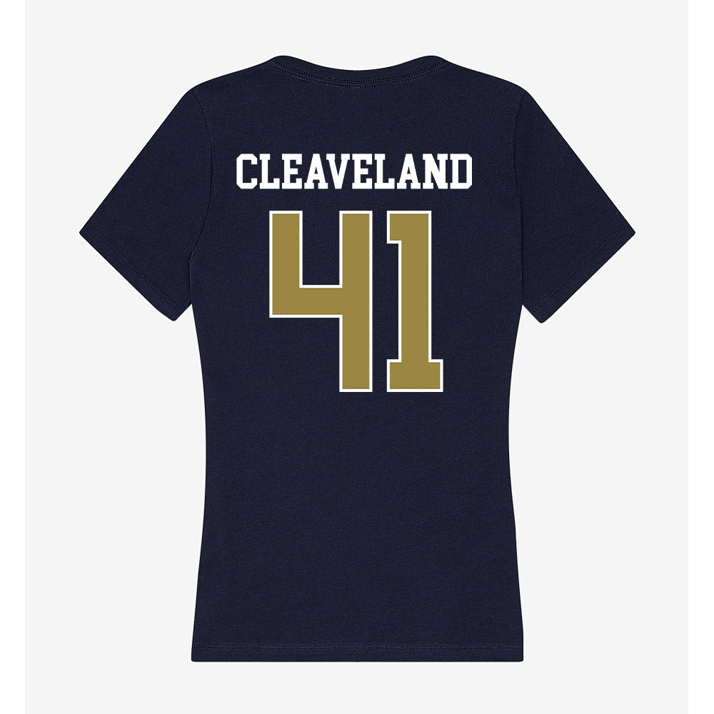 Georgia Southern - NCAA Women's Basketball : Kayla Cleaveland - Women's V-Neck T-Shirt-1