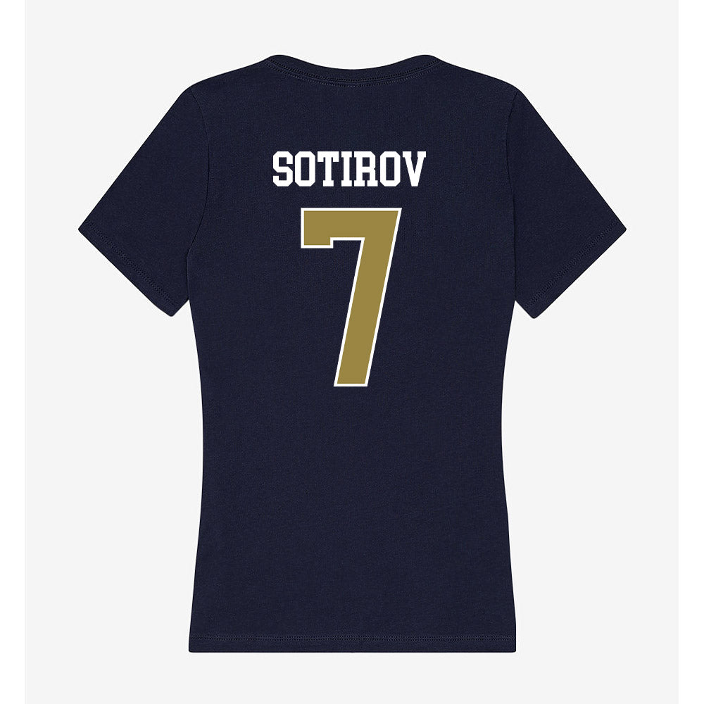 Georgia Southern - NCAA Men's Basketball : Tsvet Sotirov - Women's V-Neck T-Shirt-1