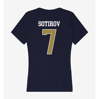 Georgia Southern - NCAA Men's Basketball : Tsvet Sotirov - Women's V-Neck T-Shirt-1