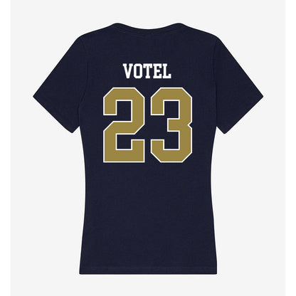 Georgia Southern - NCAA Men's Soccer : Charles Votel - Women's V-Neck T-Shirt-1