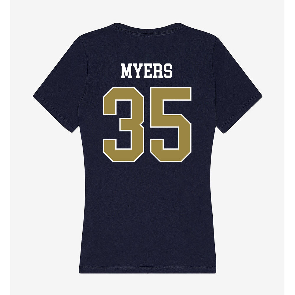 Georgia Southern - NCAA Baseball : Jack Myers - Women's V-Neck T-Shirt-1
