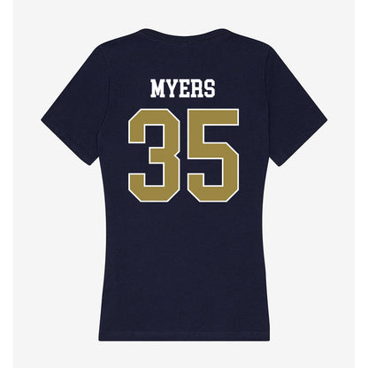 Georgia Southern - NCAA Baseball : Jack Myers - Women's V-Neck T-Shirt-1