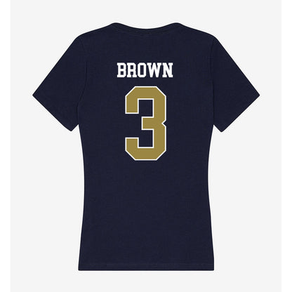Georgia Southern - NCAA Women's Basketball : Nevaeh Brown - Women's V-Neck T-Shirt-1