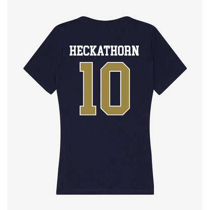 Georgia Southern - NCAA Women's Soccer : Natalie Heckathorn - Women's V-Neck T-Shirt-1