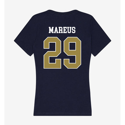 Georgia Southern - NCAA Football : Brelan Mareus - Women's V-Neck T-Shirt-1