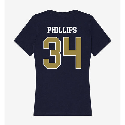 Georgia Southern - NCAA Baseball : Jacob Phillips - Women's V-Neck T-Shirt-1