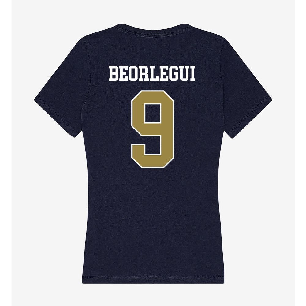 Georgia Southern - NCAA Men's Soccer : Broden Beorlegui - Women's V-Neck T-Shirt-1