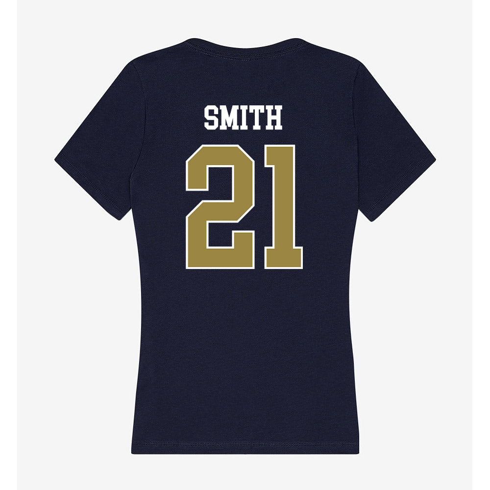 Georgia Southern - NCAA Men's Basketball : Eltramon Smith - Women's V-Neck T-Shirt-1