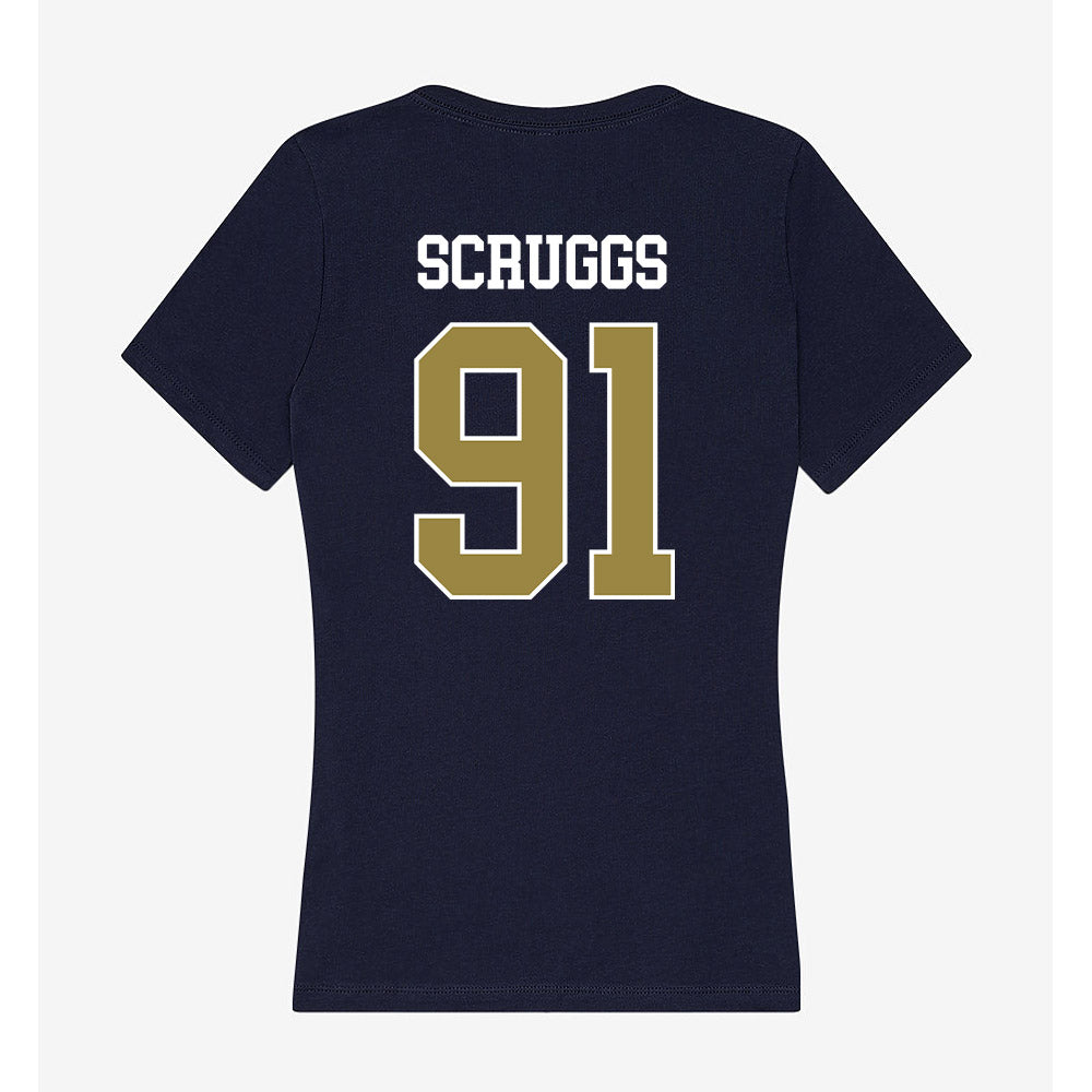 Georgia Southern - NCAA Football : Evan Scruggs - Women's V-Neck T-Shirt-1