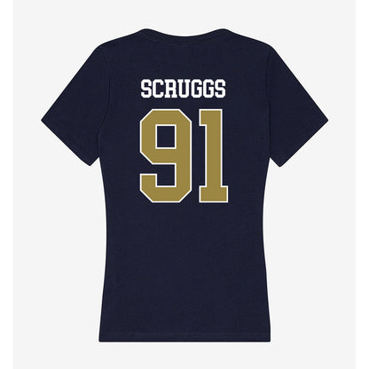 Georgia Southern - NCAA Football : Evan Scruggs - Women's V-Neck T-Shirt-1