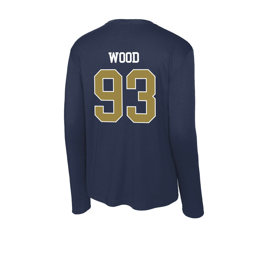 Georgia Southern - NCAA Football : Gaines Wood - Activewear Long Sleeve T-Shirt-1