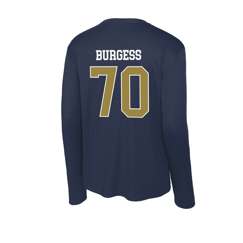 Georgia Southern - NCAA Football : Jalen Burgess - Activewear Long Sleeve T-Shirt-1