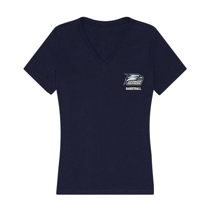 Georgia Southern - NCAA Men's Basketball : Eltramon Smith - Women's V-Neck T-Shirt-0