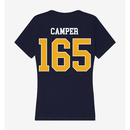 UTC - NCAA Wrestling : Tavian Camper - Women's V-Neck T-Shirt-1