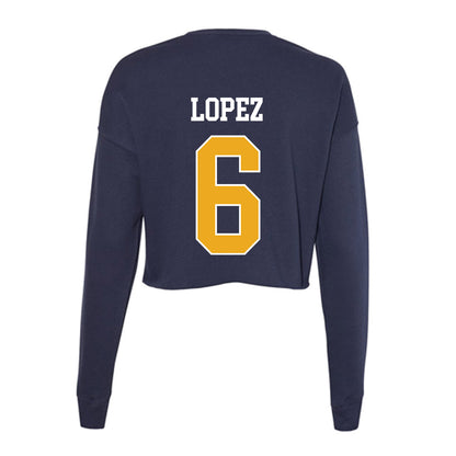UTC - NCAA Men's Basketball : Ryan Lopez - Women's Cropped Crew Fleece-1