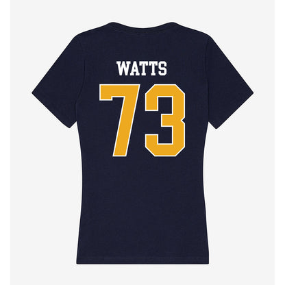 UTC - NCAA Football : Malik Watts - Women's V-Neck T-Shirt-1