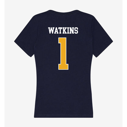 UTC - NCAA Men's Basketball : Brennan Watkins - Women's V-Neck T-Shirt-1
