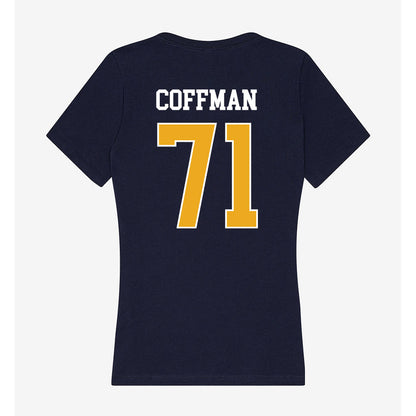 UTC - NCAA Football : Connor Coffman - Women's V-Neck T-Shirt-1
