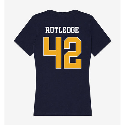 UTC - NCAA Football : Zion Rutledge - Women's V-Neck T-Shirt-1