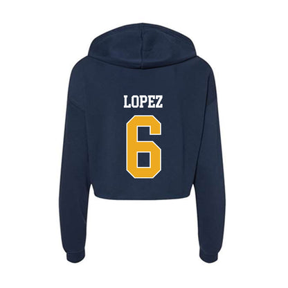 UTC - NCAA Men's Basketball : Ryan Lopez - Women's Crop Fleece Hoodie-1