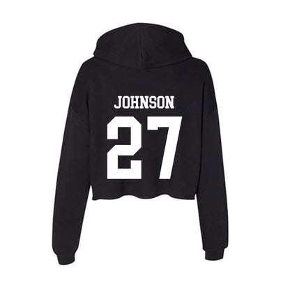 NSU - NCAA Football : Kale Johnson - Women's Crop Fleece Hoodie-1