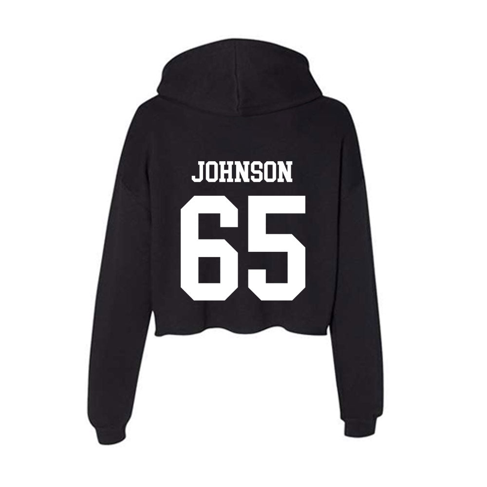 NSU - NCAA Football : Paden Johnson - Women's Crop Fleece Hooded Sweatshirt-1