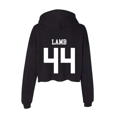 NSU - NCAA Baseball : Casey Lamb - Women's Crop Fleece Hoodie-1