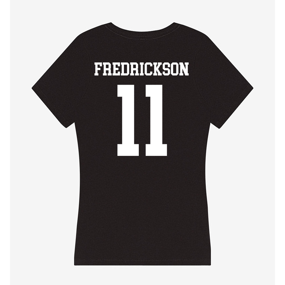 NSU - NCAA Women's Volleyball : Logan Fredrickson - Women's V-Neck T-Shirt-1