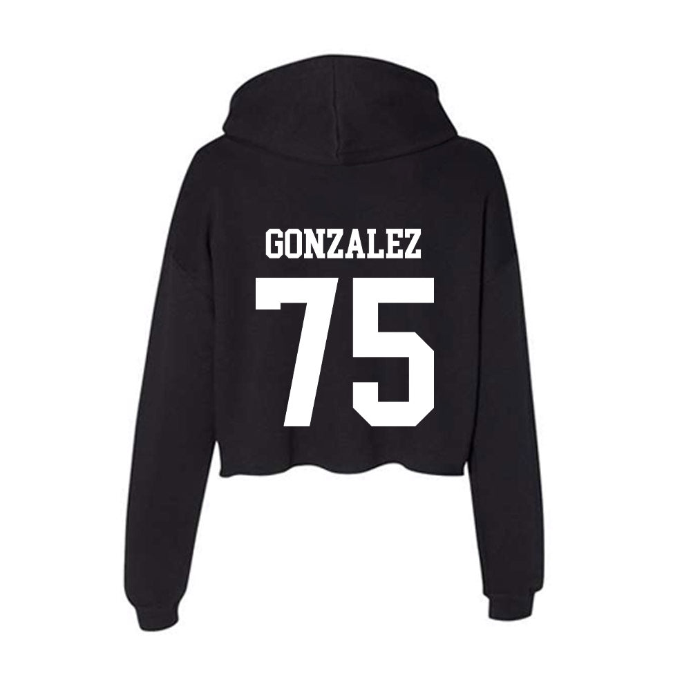 NSU - NCAA Football : Felipe Gonzalez - Women's Crop Fleece Hoodie-1