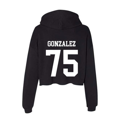 NSU - NCAA Football : Felipe Gonzalez - Women's Crop Fleece Hoodie-1