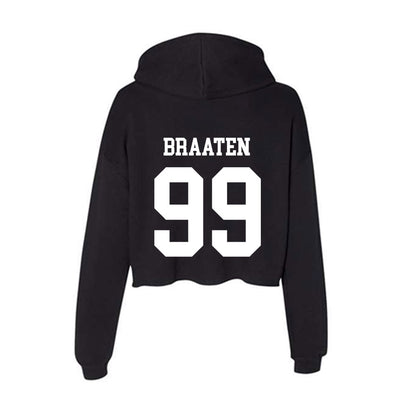 NSU - NCAA Softball : Emily Braaten - Women's Crop Fleece Hoodie-1