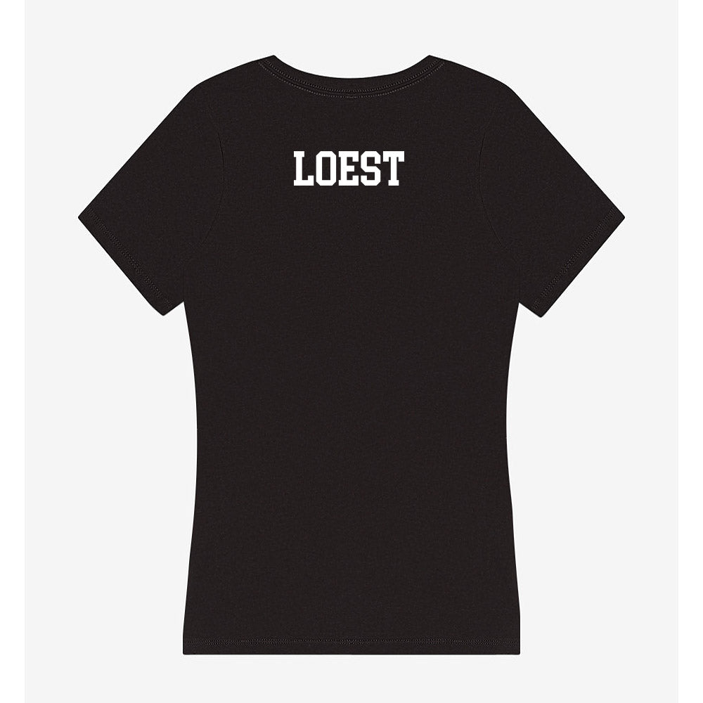 NSU - NCAA Women's Swimming & Diving : Marie Loest - Women's V-Neck T-Shirt-1