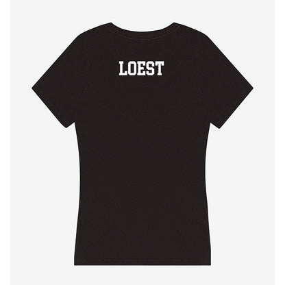 NSU - NCAA Women's Swimming & Diving : Marie Loest - Women's V-Neck T-Shirt-1