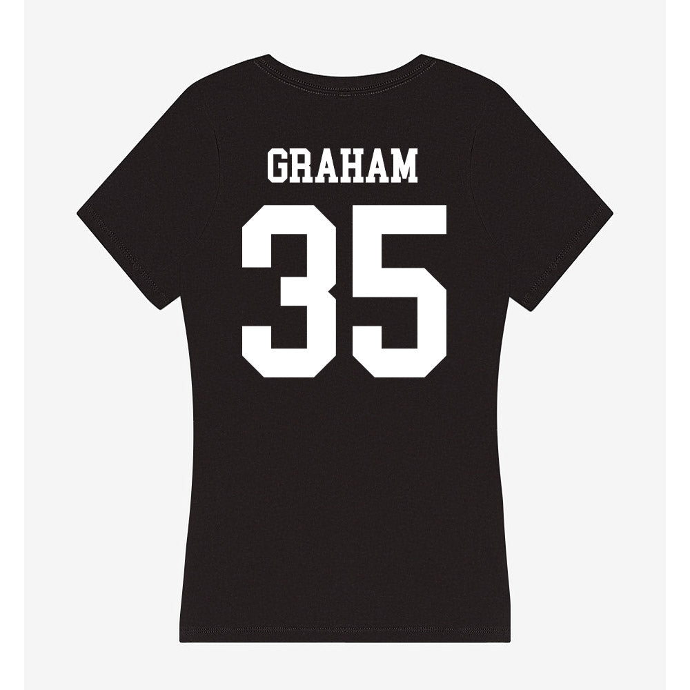 NSU - NCAA Women's Basketball : Telia Graham - Women's V-Neck T-Shirt-1