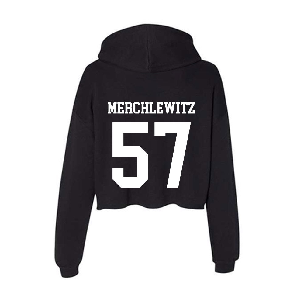 NSU - NCAA Football : Jake Merchlewitz - Women's Crop Fleece Hoodie-1