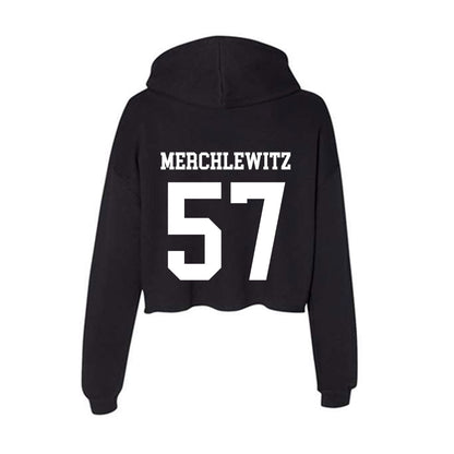 NSU - NCAA Football : Jake Merchlewitz - Women's Crop Fleece Hoodie-1