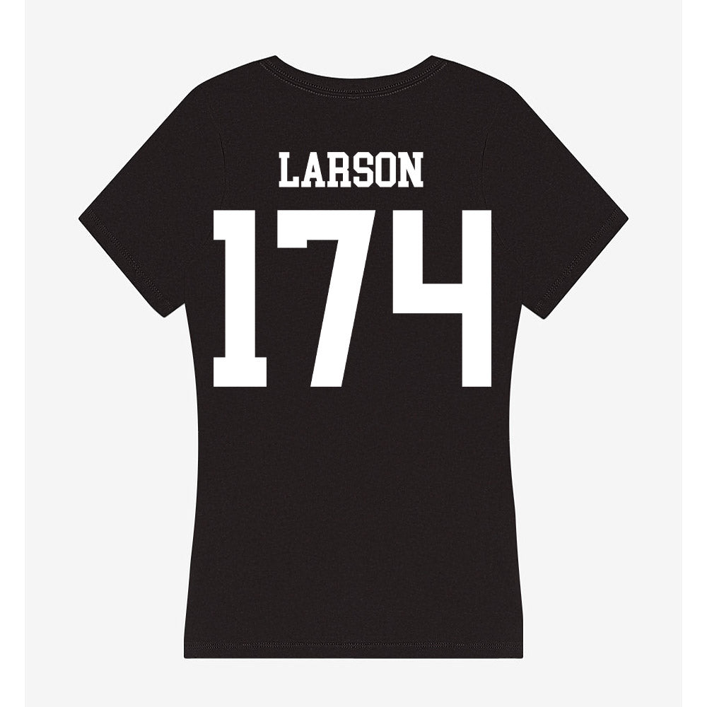 NSU - NCAA Wrestling : Kane Larson - Women's V-Neck T-Shirt-1