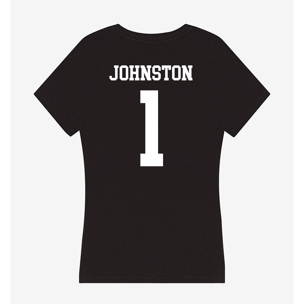 NSU - NCAA Football : Kiyon Johnston - Women's V-Neck T-Shirt-1