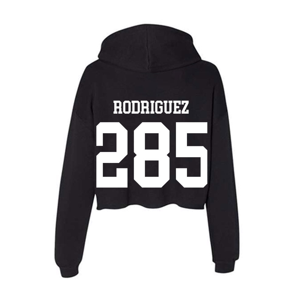 NSU - NCAA Wrestling : Joaquin Rodriguez - Women's Crop Fleece Hoodie-1