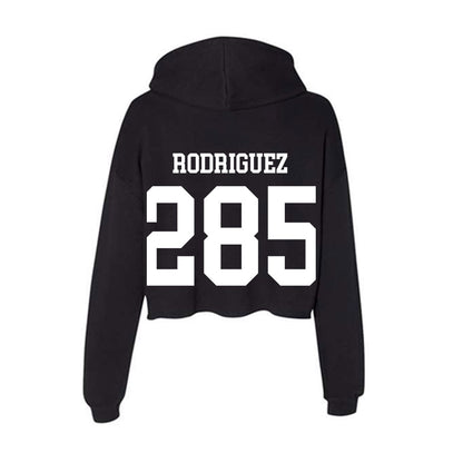 NSU - NCAA Wrestling : Joaquin Rodriguez - Women's Crop Fleece Hoodie-1