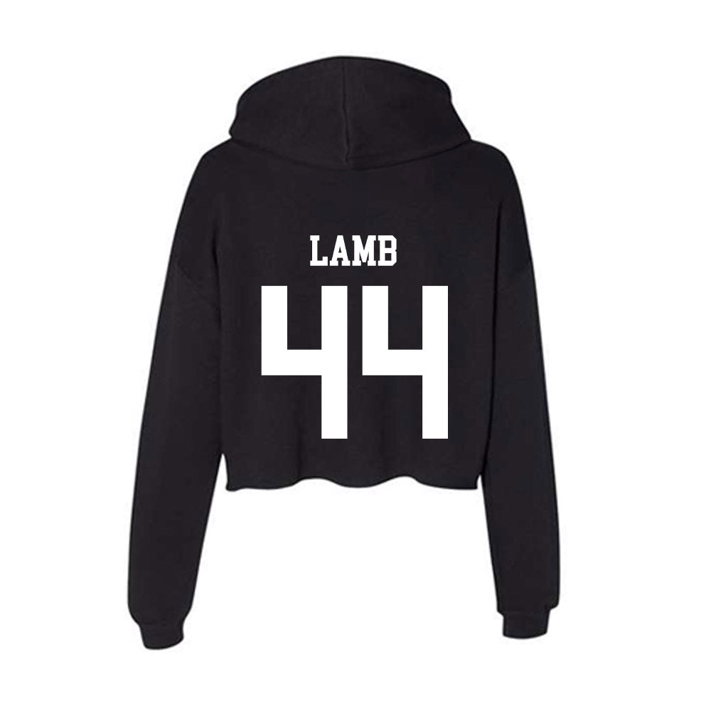 NSU - NCAA Baseball : Casey Lamb - Women's Crop Fleece Hoodie-1