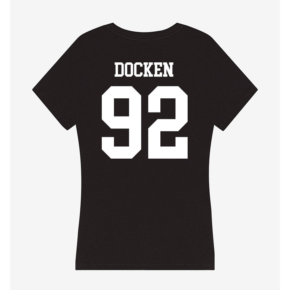 NSU - NCAA Football : Keaton Docken - Women's V-Neck T-Shirt-1
