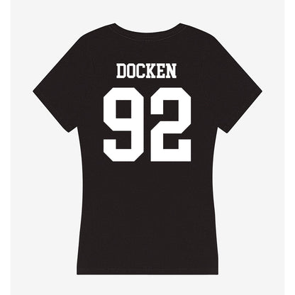 NSU - NCAA Football : Keaton Docken - Women's V-Neck T-Shirt-1