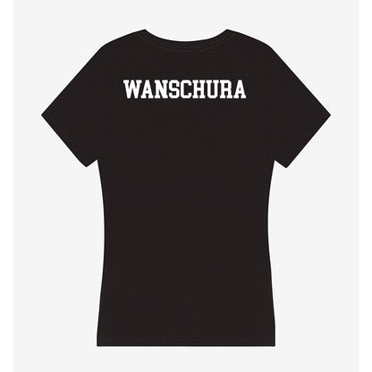 NSU - NCAA Women's Swimming & Diving : Ella Wanschura - Women's V-Neck T-Shirt-1