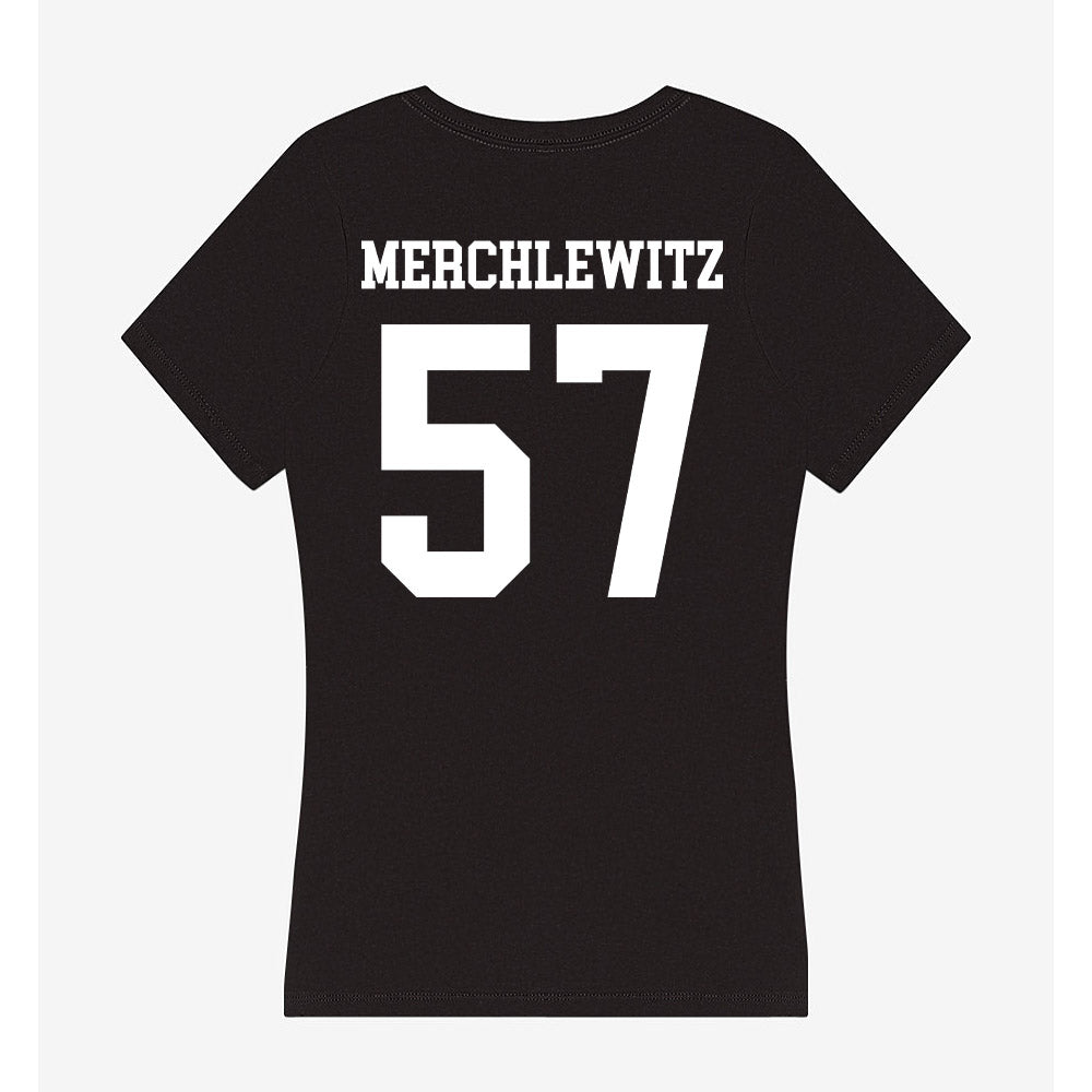 NSU - NCAA Football : Jake Merchlewitz - Women's V-Neck T-Shirt-1