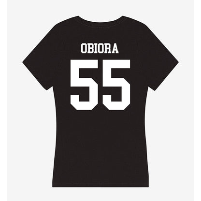 NSU - NCAA Men's Basketball : Tobi Obiora - Women's V-Neck T-Shirt-1