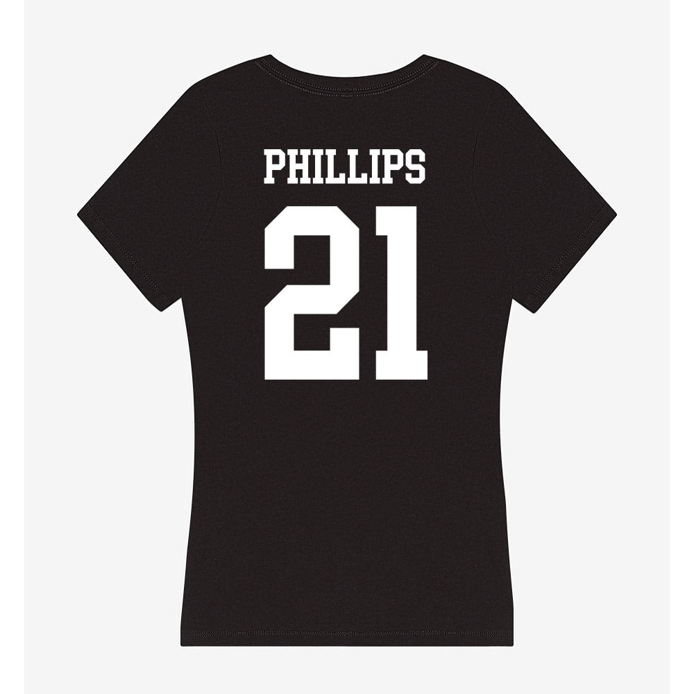 NSU - NCAA Women's Soccer : Alexis Phillips - Women's V-Neck T-Shirt-1