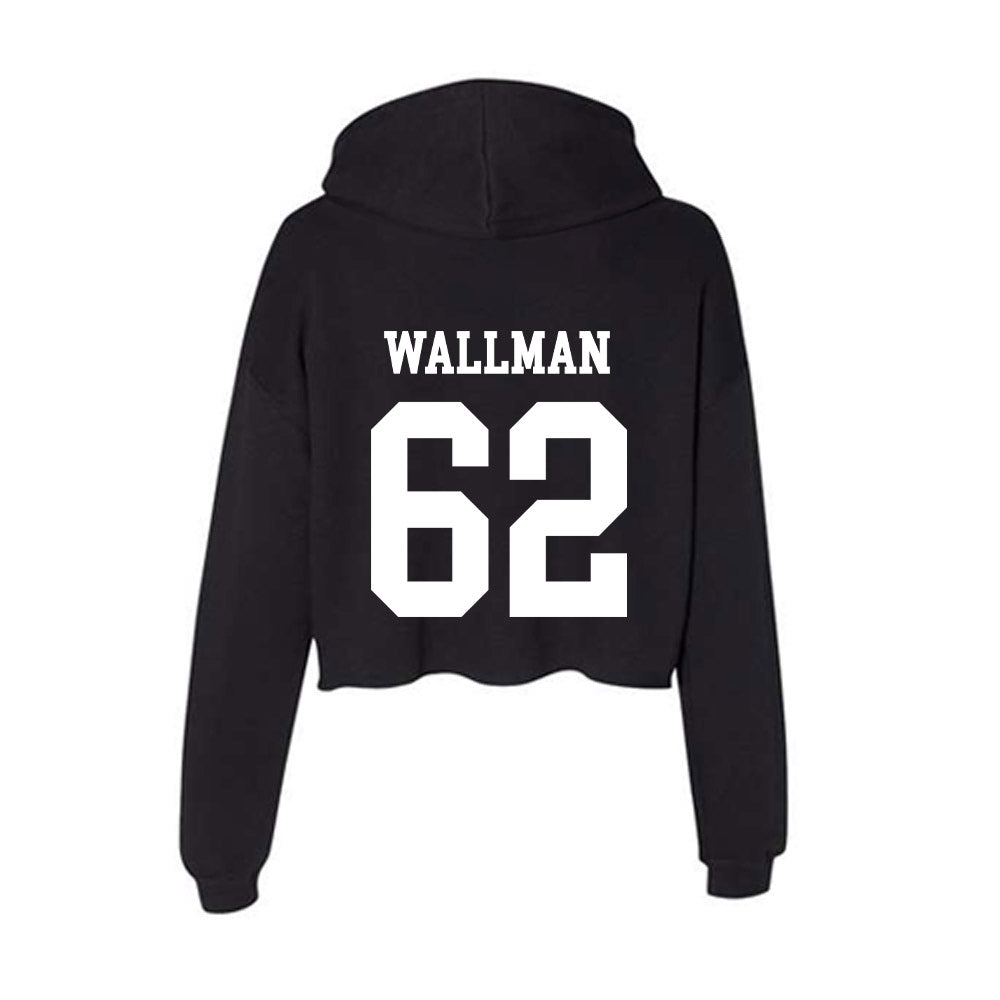 NSU - NCAA Football : Conner Wallman - Women's Crop Fleece Hoodie-1