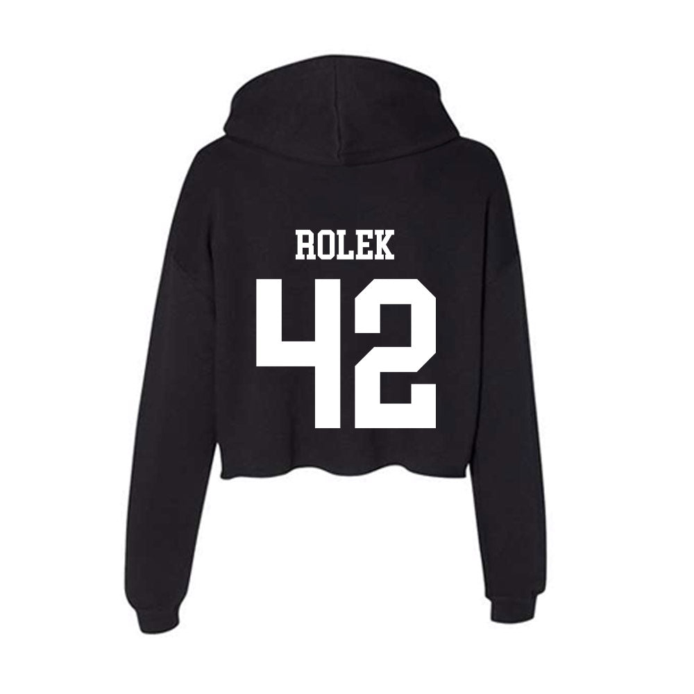 NSU - NCAA Softball : Grace Rolek - Women's Crop Fleece Hoodie-1