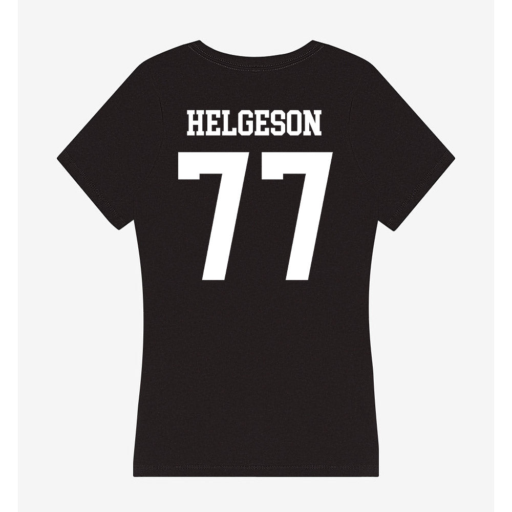 NSU - NCAA Football : Riley Helgeson - Women's V-Neck T-Shirt-1